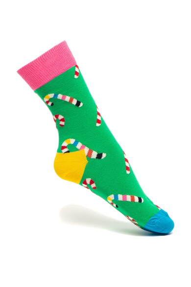 Happy Socks Set de sosete lungi unisex, cu model - 2 perechi Barbati