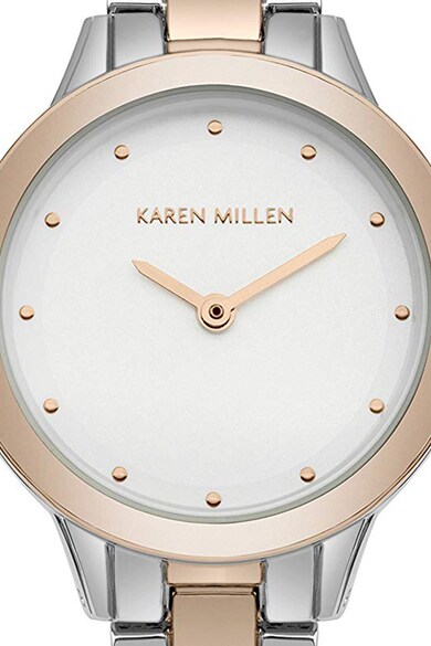 Karen Millen Аналогов часовник с двуцветен дизайн Жени