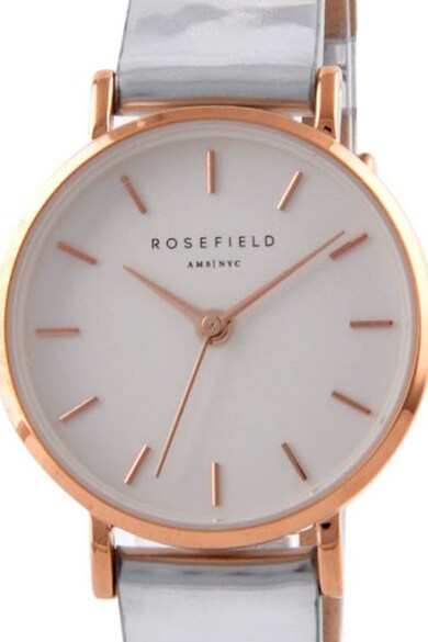 Rosefield Ceas quartz cu o curea din piele lacuita Femei