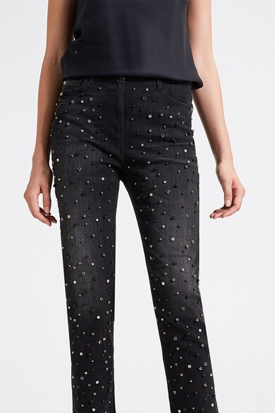 Motivi Pantaloni crop cu strasuri si cristale Swarovski Femei