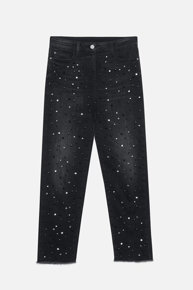 Motivi Pantaloni crop cu strasuri si cristale Swarovski Femei