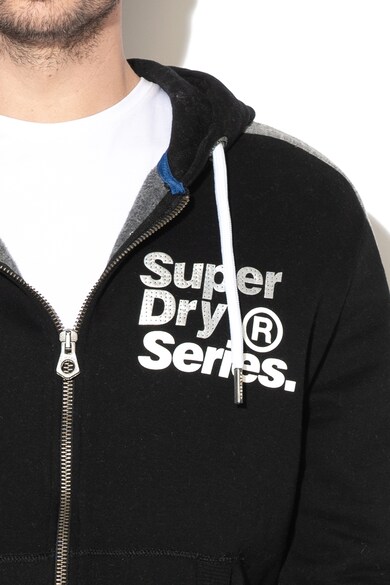 SUPERDRY Hanorac cu fermoar si imprimeu logo Series Barbati