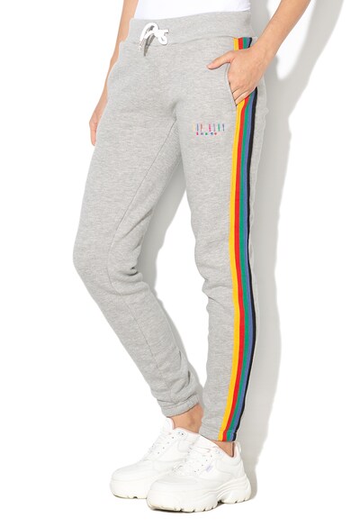 SUPERDRY Pantaloni sport cu garnituri in dungi Carly Carnival Femei