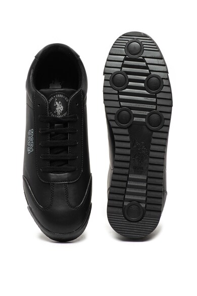 U.S. Polo Assn. Pantofi sport de piele ecologica, cu logo Deep Barbati