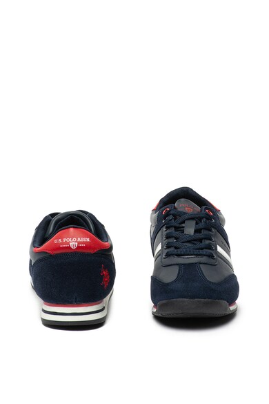 U.S. Polo Assn. Kent sneaker nyersbőr betétekkel, Tengerészkék, 100417980 férfi