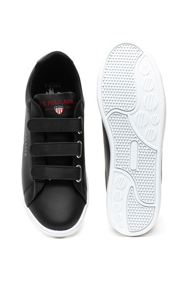 U.S. Polo Assn. Pantofi sport de piele ecologica, cu velcro Singer Barbati