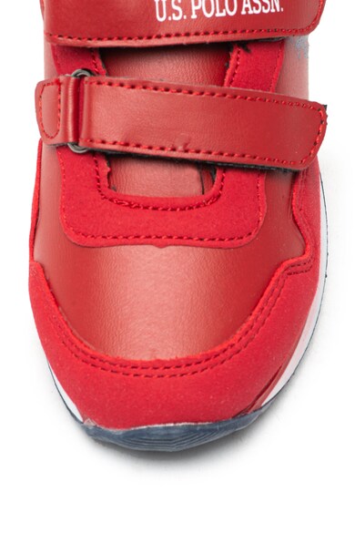 U.S. Polo Assn. Pantofi sport din piele ecologica cu benzi velcro Alone Baieti