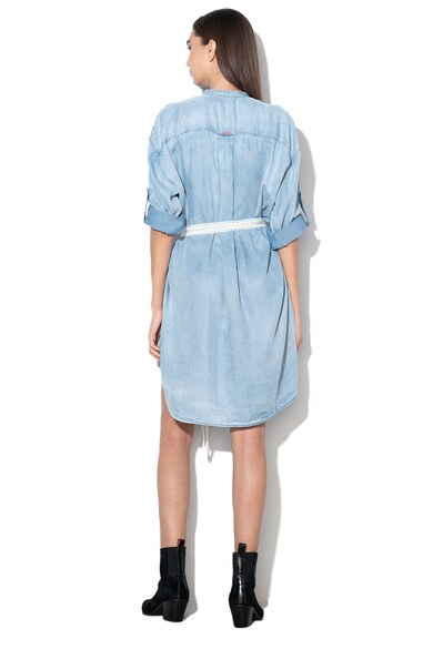 Replay Rochie tip camasa din chambray cu maneci cazute Femei