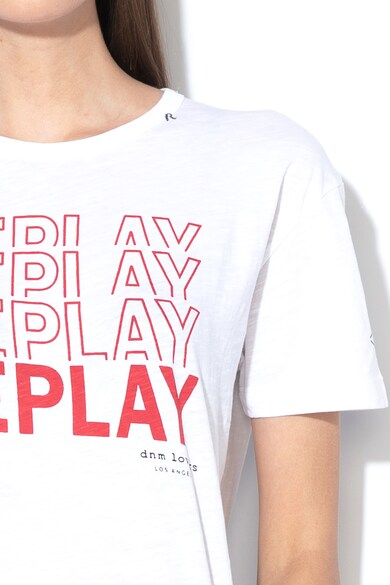 Replay Tricou cu imprimeu logo Femei