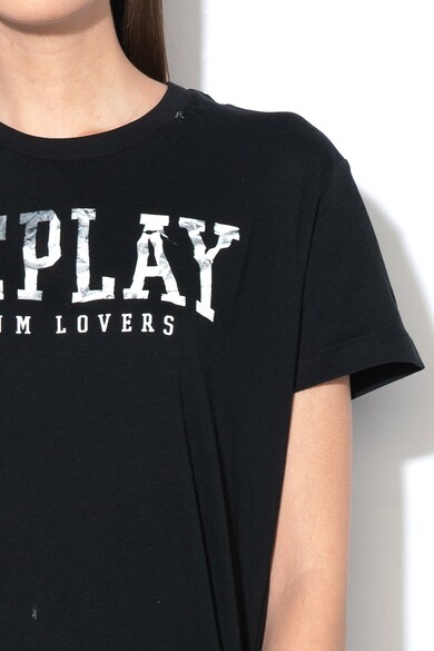 Replay Tricou cu imprimeu logo Femei