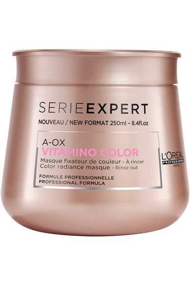 L'Oreal Professionnel Set  Serie Expert Vitamino Color pentru par colorat sau decolorat: Sampon A-OX 500 ml, Masca A-OX 250 ml, Sampon Resveratrol format calatorie 100 ml, Masca Resveratrol format calatorie 75 ml Femei