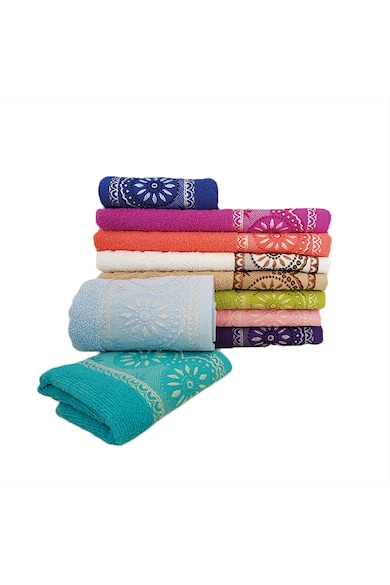 Kotonia Home Set 10 Prosoape -  - 30x50 cm, 100% Bumbac, 500 GSM, multicolor Femei