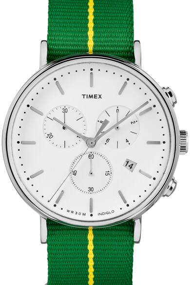 Timex Часовник с хронограф и текстилна каишка Мъже