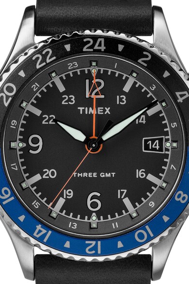 Timex Ceas cu o curea de piele Barbati