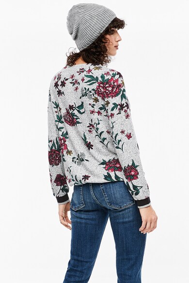 s.Oliver Bluza din tricot fin cu model floral Femei