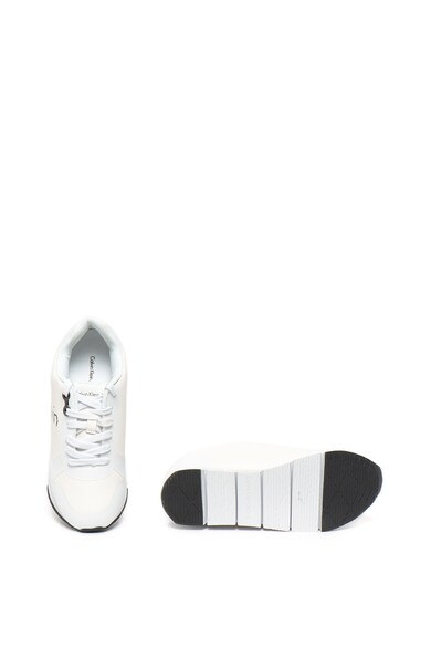 CALVIN KLEIN JEANS Pantofi sport de piele ecologica cu imprimeu logo Taline Femei