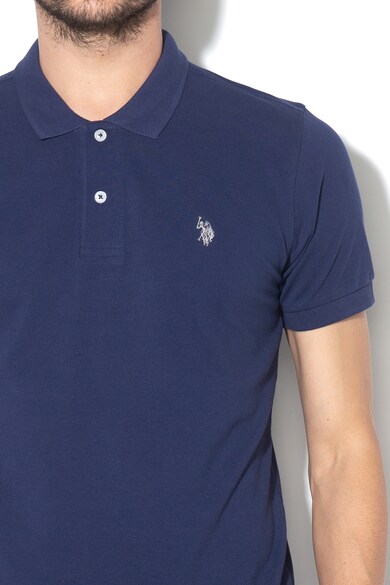 U.S. Polo Assn. Tricou polo din pique cu broderie logo Barbati