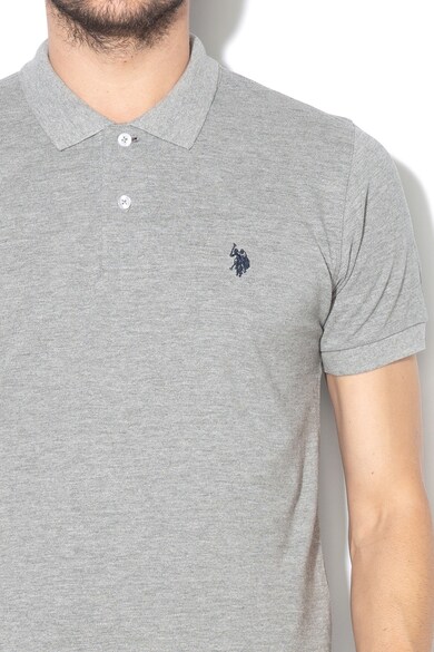 U.S. Polo Assn. Tricou polo din pique cu broderie logo Barbati