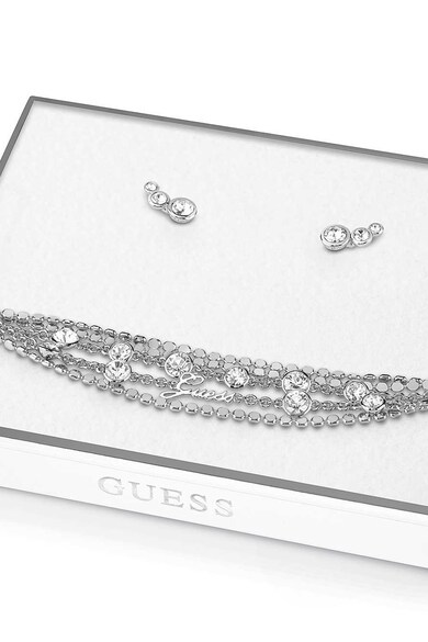 GUESS Set de cercei si bratara din otel inoxidabil Femei