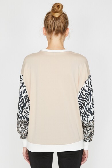 KOTON Bluza sport cu maneci animal print Femei