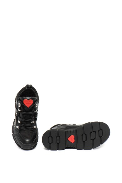 Love Moschino Szegecses bőrsneaker női