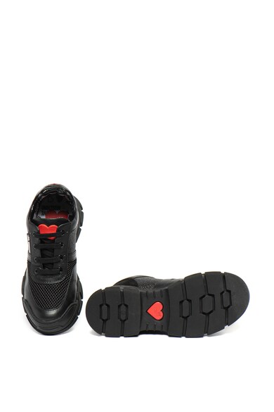 Love Moschino Sneaker bőrbetétekkel női