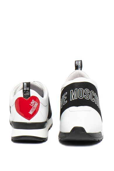 Love Moschino Pantofi sport din piele ecologica cu imprimeu logo Femei