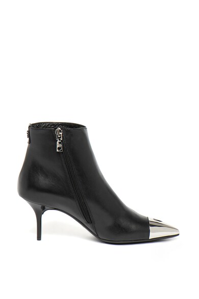 Love Moschino Botine de piele cu varf ascutit si aplicatie cap-toe Femei