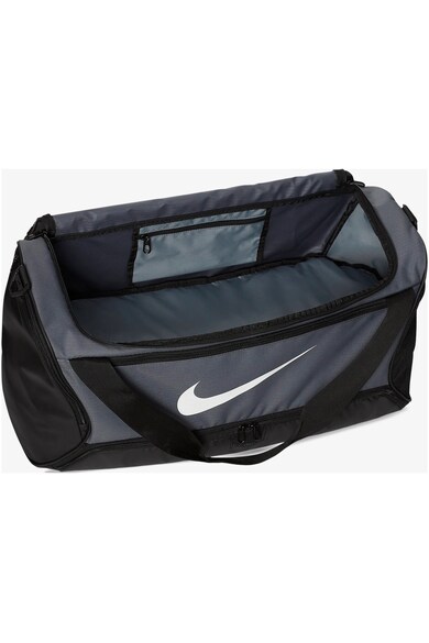 Nike Geanta Duffel  Brasilia M 9.0, 60L Unisex, Flint Grey/Black/White Femei