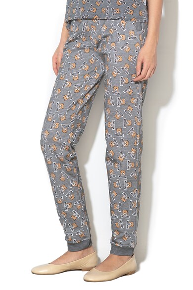 Moschino Pantaloni de pijama cu imprimeu logo Femei