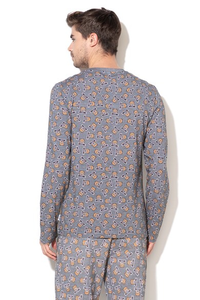 Moschino Bluza de pijama cu imprimeu logo Barbati
