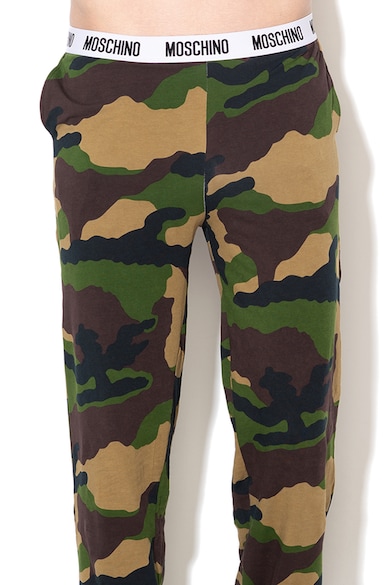 Moschino Pijama cu pantaloni cu imprimeu camuflaj Barbati