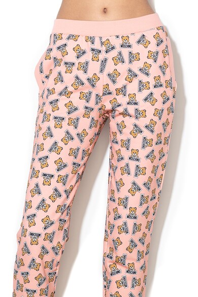 Moschino Pantaloni de pijama cu imprimeu logo Femei