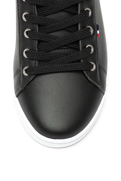 U.S. Polo Assn. Pantofi sport de piele ecologica, cu logo stantat Pedro Barbati