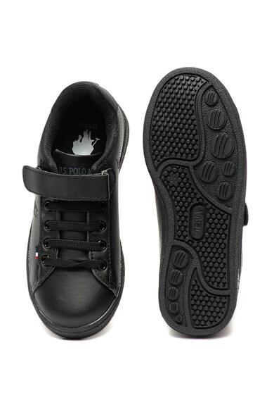 U.S. Polo Assn. Pantofi sport de piele ecologica cu velcro Franco Baieti