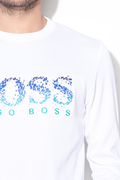 Boss Hugo Boss Salbo pulóver nagy méretű logóval férfi