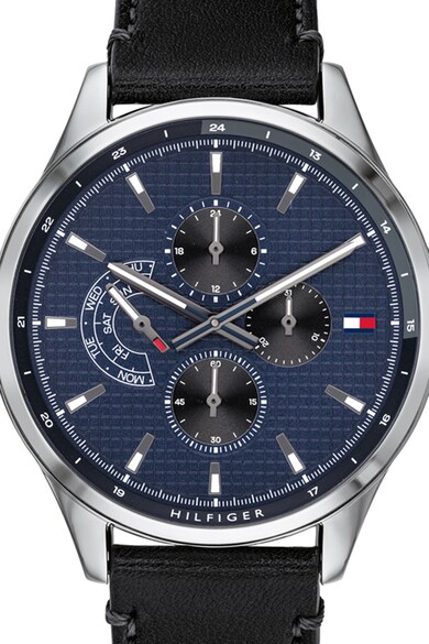 Tommy Hilfiger Chrono bőrszíjas karóra férfi