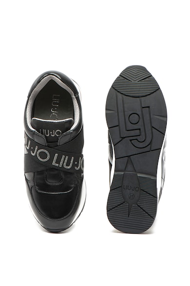 Liu Jo Pantofi sport slip-on de piele ecologica, cu insertii stralucitoare Karlie Fete