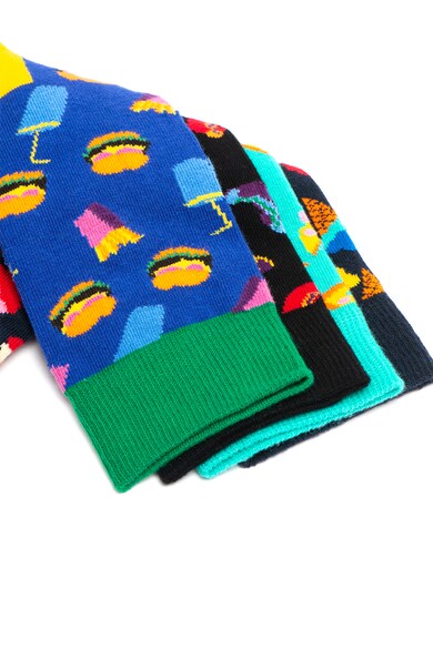 Happy Socks Set de sosete lungi unisex cu model - 4 perechi Barbati