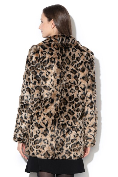 Only Haina de blana sintetica, cu animal print Tana Femei