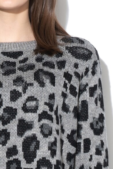 Vero Moda Leo állatmintás kerek nyakú pulóver női