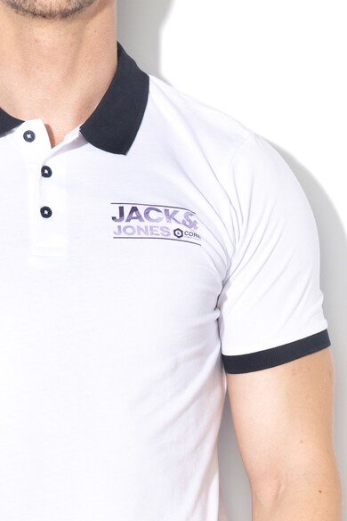 Jack & Jones Sead szűk fazonú galléros póló kontrasztos szegélyekkel férfi