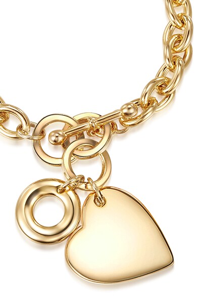 Highstreet Jewels Bratara din lant placata cu aur si decorata cu talisman inima Femei