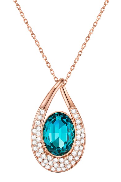 Highstreet Jewels Colier placat cu aur rose, cu cristale Swarovski Femei