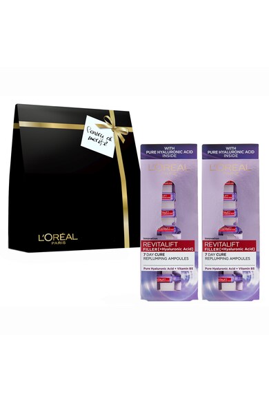 L'Oreal Paris Pachet promo : 2 x Fiole anti-age Revitalift Filler cu Acid Hialuronic, 7x1.3 ml Femei