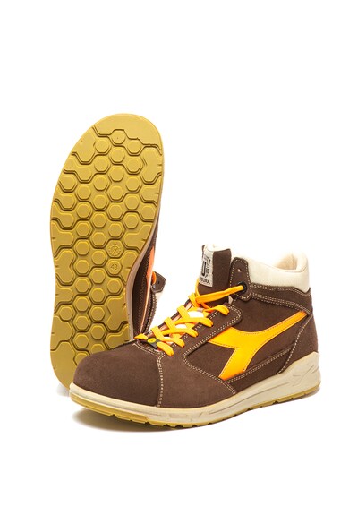 Diadora Cizme de piele nabuc cu garnituri din material textil D-Jump Hi Barbati