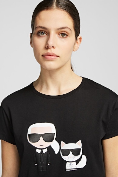 Karl Lagerfeld Tricou din bumbac Ikonik Femei