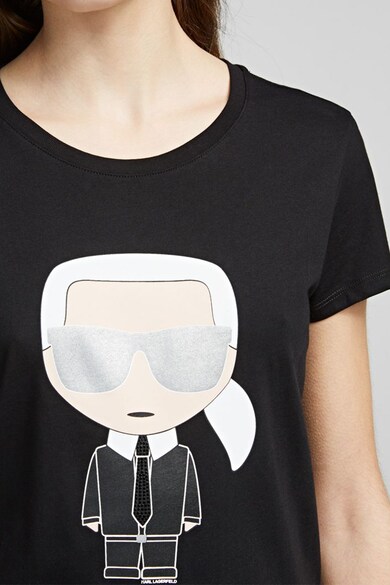Karl Lagerfeld Памучна тениска Ikonik с щампа Жени