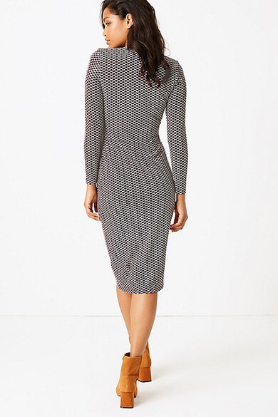 Marks & Spencer Rochie cambrata cu model geometric Femei