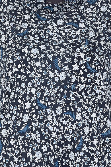 Marks & Spencer Bluza cu decolteu la baza gatului si model floral Femei